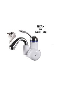 Resim Sıcak Musluk Elektrikli Sıcak Musluk Ani Su Isıtıcı Şofben Musluk Dsg-5 Beyaz 