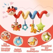 Resim 1 adet Bebek Oyuncak Araba Asılı Geyik Spiral Peluş Kurdele Renk Rastgele Asılı 0-3 Bebek Asılı Çan Oyuncak Şükran Hediyesi Noel Hediyesi Paskalya Hediyesi Cadılar Bayramı Hediyesi 