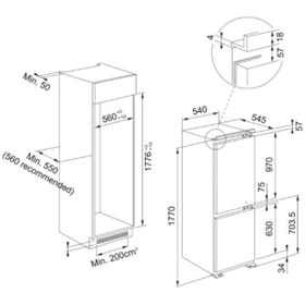 Resim Franke FCB 320 S NE E 268 Lt. Ankastre Buzdolabı 