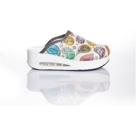 Resim Damla Desenli Ortopedik Airmax Sabo Terlik Medikal Hemşire Terliğ Çok Renkli 