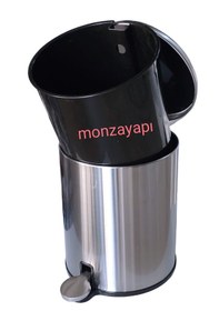 Resim Primanova Cigo Pedallı Çöp Kovası Soft Mat Mat Krom 