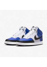 Resim Nike Court Vision Mid Nn Erkek Günlük Spor Ayakkabı Fq8740-480 Beyaz - Mavi 