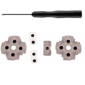 Resim POPKONSOL Playstation 5 Iç Lastik Tamir Seti Silikon Pad Tornavida Set Ps5 V1 Model Kol Yedek Parça 