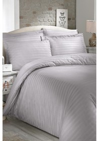 Resim Always Gri Çift Kişilik Saten Nevresim Takımı Çok Renkli 