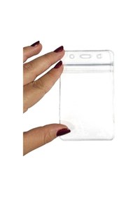 Resim Pvc Yaka Kartlığı Yaka Kartı Kılıfı Kart Koruyucu 7x11 Cm - 1 Adet 