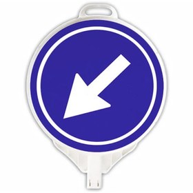 Resim Hayat Trafik Soldan Gidiniz Yuvarlak Ultra Levha Tek Taraf Baskı 