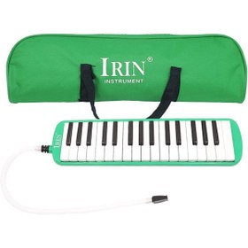 Resim Genel Markalar 32 Piano Keys Melodica Musical Education nstrument for Beginner Children with Carrying Bag Yeşil 