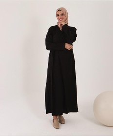 Resim Aysun Tekstil Geniş Kesim Pamuklu Jakar Kumaştan Namaz Elbisesi & Sabahlık 