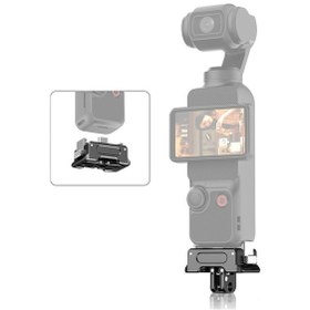 Resim Djı Osmo Pocket 3 İçin Hızlı Şarj Ve Çok Amaçlı Alüminyum Tripod Bağlantı Tabanı 