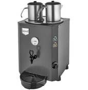 Resim Remta Jumbo 23 Litre İki Demlikli Çay Kazanı Makinesi - Siyah 