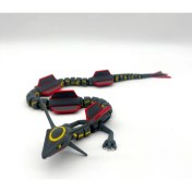 Resim Neptune3D #0384 Shiny Rayquaza Hareketli Pokemon Figürü (Standsız) 