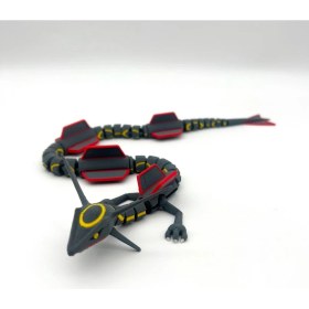 Resim Neptune3D #0384 Shiny Rayquaza Hareketli Pokemon Figürü (Standsız) 