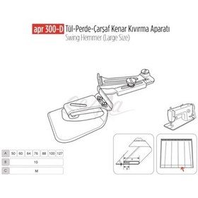 Resim Tül Perde Çarşaf Kenar Apara 50Mm / Apr 300-D 