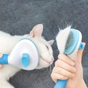 Resim Köpekler ve Kediler için Kendi Kendine Temizleyen Slicker Fırça - Tangled Kürk ve Loose Undercoat'u Kaldırmak için Pet Bakım Aracı, Dayanıklı Plastik Malzeme, Rastgele Renk Teslimatı, Pet Bakım Yardımcısı | Ergonomik Sap | Dayanıklı Plastik Fırça, Köpek Bakım Fırçası 