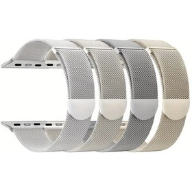Resim Userfriendly11 4lü Milan Kayışı İwatch 38mm 40mm 41mm 42mm 44mm 45mm 46mm Uyumlu Ayarlanabilir Erkek Kadın 