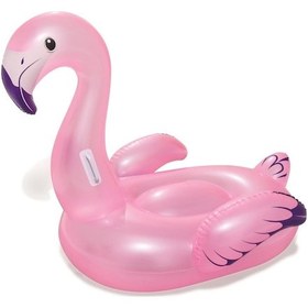 Resim Flamingo Binici 127x127 Cm Bestway - 41122 Çok Renkli 
