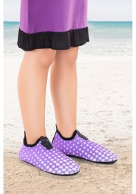 Resim Kiko Kids Point Havuz Plaj Kız Çocuk Deniz Ayakkabısı 7514 Lila - Beyaz Lila - Beyaz 