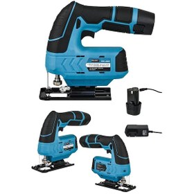 Resim Millian JS8508 58 V 5 AH Çift Akü Pandüllü Bakır Sargılı Alyansız Dekupaj Testere 