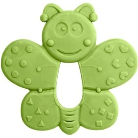 Resim Kauçuk Yumuşak Diş Kaşıyıcı - Kelebek Figürlü Yeşil 