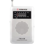 Resim SONIVOX VS-R115 GÜMÜŞ RENK CEP TİPİ ANALOG FM RADYO 