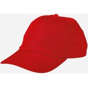 Resim Kırmızı Siperli Spor Şapka-Kırmızı-Unisex 