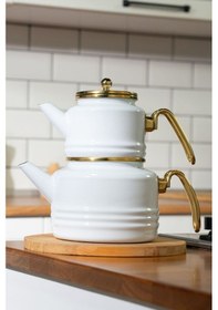 Resim Miss Betty Linea Emaye Çaydanlık 