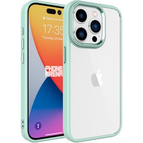 Resim Apple iPhone 15 Pro Kılıf Sararmaz Defens Armour Krom Case 