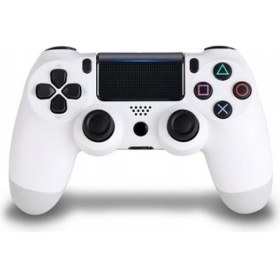 Resim Jingyi Hafif Dokunmatik Ekranlı Ps4 Kolu Altı Eksenli Titreşim Ps4 Kolu Bluetooth Kablosuz Oyun Kolu Beyaz (Yurt Dışından) 