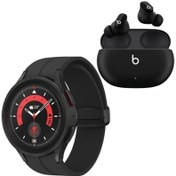 Resim Galaxy Uyumlu Watch 5 Pro Akıllı Saat ve Beats Studio Buds Bluetooth 