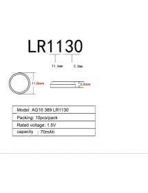 Resim Ata Elektronik Tefal Düdüklü Tencere Pili 1 Kart 10 Adet AG10 LR1130 389 Alkalıne Oyuncak Tabanca Kronometre Lazer Sesli Konuşan Kitap Pil 10'lu Paket 