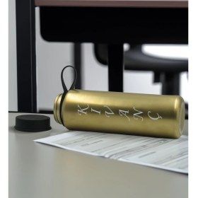 Resim Bk Gift Kişiye Özel Isimli Gold Renkli Cam Matara 500ML, Sevgiliye, Arkadaşa Hediye, Isimli Cam Matara, Ofis Hediyesi 