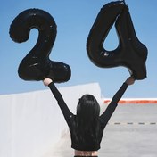 Resim 1 adet 81.28 Cm Beyaz Siyah Sayılar 0-9 Balon Doğum Günü Partisi Süslemeleri, Düğün Salonu Süslemeleri, Sayısal Balon Parti Süslemeleri, Fotoğrafçılık Aksesuarları 