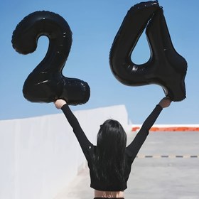 Resim 1 adet 81.28 Cm Beyaz Siyah Sayılar 0-9 Balon Doğum Günü Partisi Süslemeleri, Düğün Salonu Süslemeleri, Sayısal Balon Parti Süslemeleri, Fotoğrafçılık Aksesuarları 