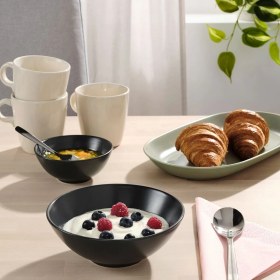 Resim Kase Seti, Mat Koyu Gri, 16 Cm, 4 Adet 