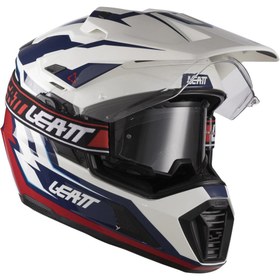 Resim Leatt Adv 7.5 Beyaz Mavi Motosiklet Kaskı 