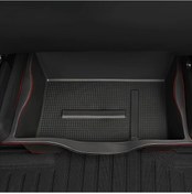 Resim Xuweiwei 1 Adet Dayanıklı Plastik Koltuk Altı Depolama Çekmece Düzenleyici Araç İçin Siyah 