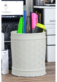 Resim Kalemlik Beyaz Renk Masa Kalemliği Organizer Kalemlik Model 4 Çok REnkli 