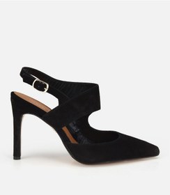 Resim Hotiç Kadın Süet Deri Siyah Arkası Açık Stiletto 01ayh321950a100 01ayh321950a100 
