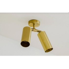 Resim Mylights Mat Altin Led Spot Iki Hareketli Aplik Avize Armatür G 