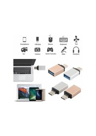 Resim Usb Dişi To Type-C Erkek Dönüştürücü Otg Çevirici Adaptör Type C 