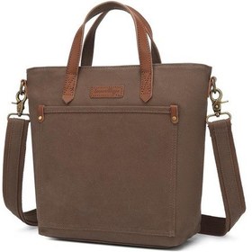 Resim Kanvas Kumaş Kadın Çantası Elden Tutmalı Smart Bags 1328 Kahve 67132135 