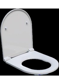 Resim Isvea F50 Duroplast Klozet Kapağı Yavaş Kapanan 