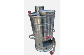 Resim Paslanmaz Alüminyum Alaşımlı Çelik Kömürlü Semaver - 5 Litre - Bahçe & Piknik Tipi 