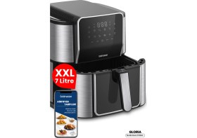 Resim Goldmaster Gloria 7 Litre Inox Geniş Hazneli Xxl Dokunmatik 8 Ön Ayarlı Airfryer Sıcak Hava Fritözü GM8405 