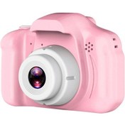 Resim Dofolink 8 Mp Çocuk Kamera Pembe 28 Komik Çerçeve 1080p Hd Video 2 İnç Ekran Zaman Aşımı Fonksiyonu + 32g Hafıza Kartı 