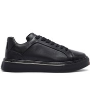 Resim Derimod Erkek Siyah Bağcıklı Kalın Tabanlı Deri Sneaker,Kışlık Spor Ayakkabı 25WFD685218 