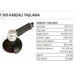 Resim Osaka Opt 505 Kabzalı Taşlama 