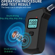 Resim Profesyonel Kalite Yüksek Hassasiyetli Alkolmetre - Ev Kullanımı İçin Taşınabilir Alkol Dedektör, LCD Dijital Ekran, AAA Pil ile Güçlendirilmiş, Dayanıklı ABS Materyal (Piller dahil değildir), Kişisel Nefes Testi, Kompakt Tasarım, Hafif Cihaz, Uzun Ömürlü Ürün, Sağlam Yapı, Bac Metre, Çevreye ve Emniyete Duysalık 