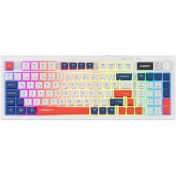 Resim Everest Kb-85 Sılent Pro Kablosuz Beyaz/mavi/kırmızı Sessiz Rgb Wireless 2.4ghz + Bt Q Membrane Oyuncu Klavyesi 