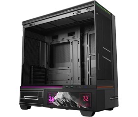 Resim Thermalright TL-M10 Vision Black Argb Temperli Cam Mid Tower Matx Gaming Kasa 